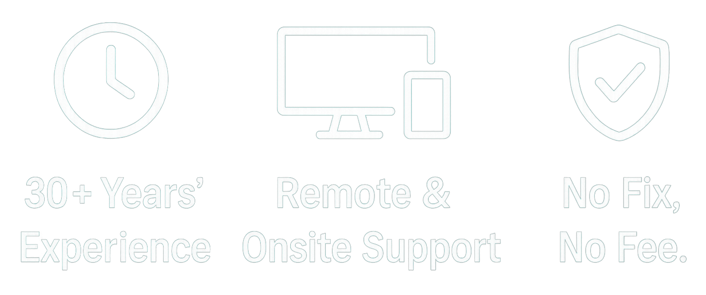 30 years experience, remote and onsite support, no fix no fee – Spencer Micro IT Support Towcester